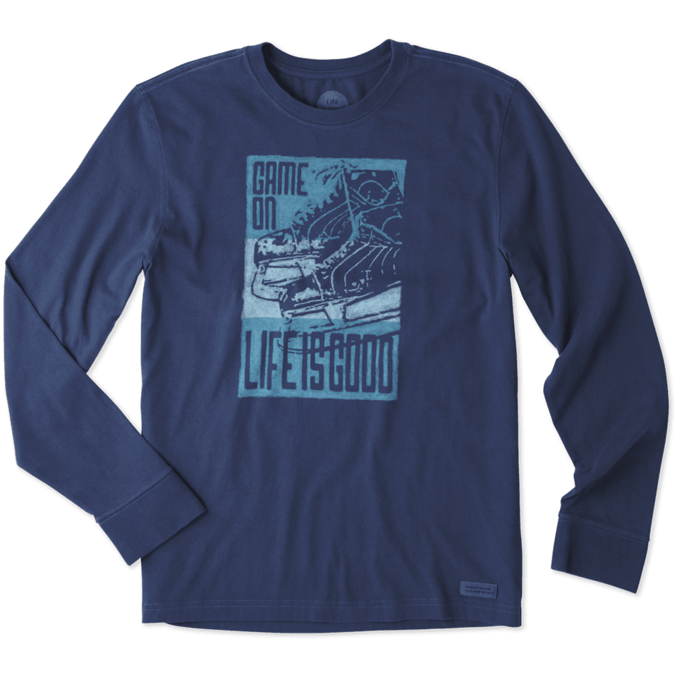 Men's Game On Skates Long Sleeve Crusher Tee Men's Game On Skates Long Sleeve Crusher Tee
