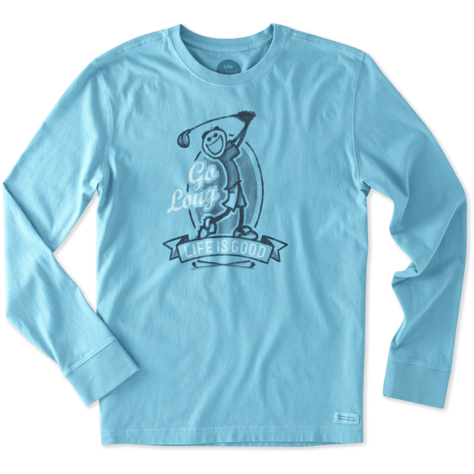 Men's Go Long Golf Long Sleeve Crusher Tee Men's Go Long Golf Long Sleeve Crusher Tee