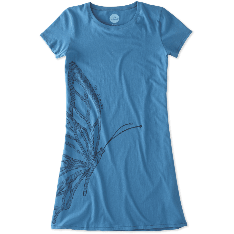 Women's Go Places Butterfly T-Shirt Dress Women's Go Places Butterfly T-Shirt Dress
